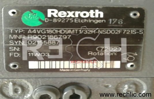 Rexroth A4VG180 pump for applications in concrete pump